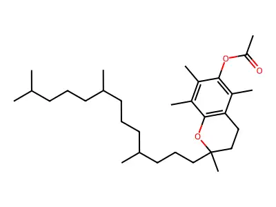 DL-α-生育酚乙酸酯 structure