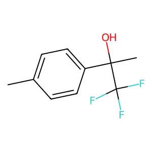 alpha,4-Dimethyl-alpha-(trifluoromethyl)benzenemethanol structure