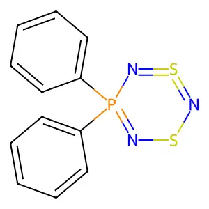 5,5-Diphenyl-1,3,2,4,6,5-dithiatriazaphosphine structure