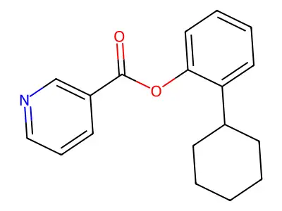 2-Cyclohexylphenyl 3-pyridinecarboxylate structure