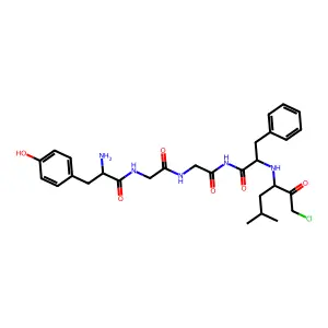 Enkephalin, N-(1-(Cl-Ac)-3-methylbutyl)-phenh2(4)- structure