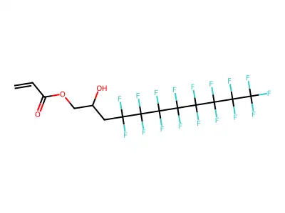 3-(Perfluorooctyl)-2-hydroxypropyl acrylate structure