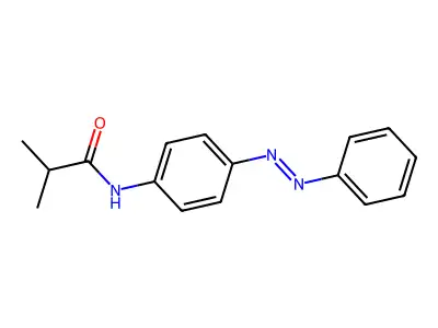 4,4'-(Isobutyrylamino)azobenzene structure