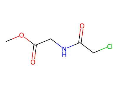 Methyl 2-(2-chloroacetamido)acetate structure