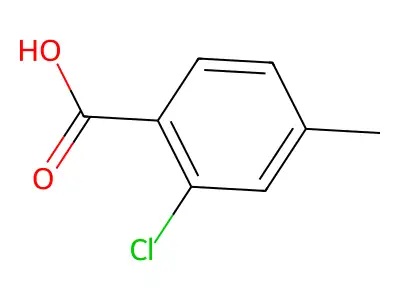 2-Chloro-4-methylbenzoic acid structure