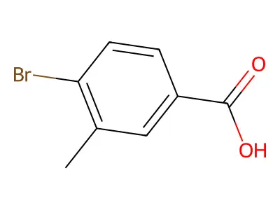 4-Bromo-3-methylbenzoic acid structure
