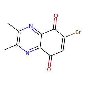 6-Bromo-2,3-dimethylquinoxaline-5,8-dione structure