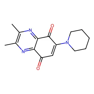2,3-Dimethyl-6-(piperidin-1-YL)quinoxaline-5,8-dione structure