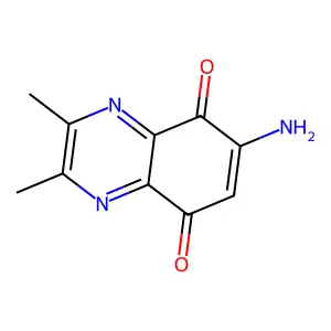 6-Amino-2,3-dimethylquinoxaline-5,8-dione structure