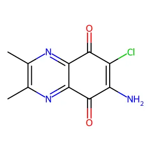 6-Amino-7-chloro-2,3-dimethylquinoxaline-5,8-dione structure