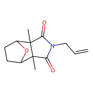 (3aR,4S,7R,7aS)-3a,7a-dimethyl-2-prop-2-enyl-4,5,6,7-tetrahydro-4,7-epoxyisoindole-1,3-dione structure