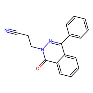 3-(1-Oxo-4-phenylphthalazin-2(1H)-yl)propanenitrile structure