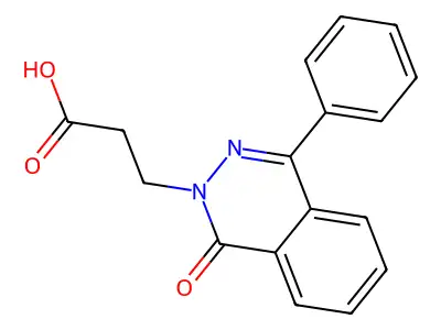 1-Oxo-4-phenyl-2(1H)-phthalazinepropanoic acid structure