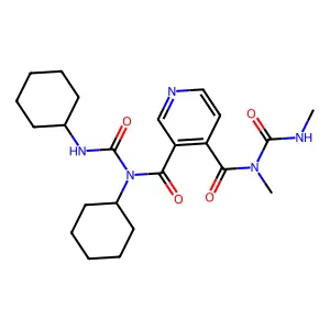 3-N-cyclohexyl-3-N-(cyclohexylcarbamoyl)-4-N-methyl-4-N-(met structure