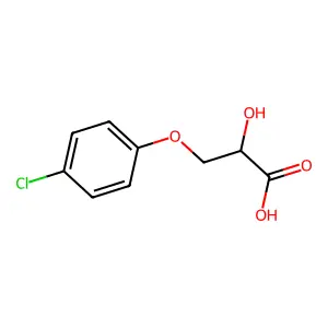 3-(4-Chlorophenoxy)-2-hydroxypropanoic acid structure