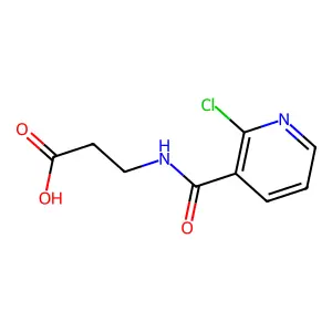 beta-Alanine, N-(2-chloronicotinoyl)- structure