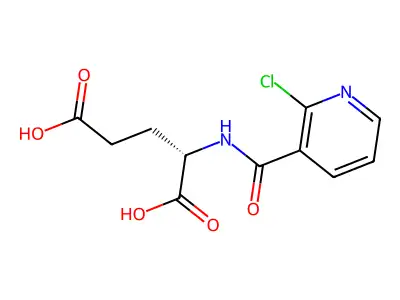 Glutamic acid, N-(2-chloronicotinoyl)- structure