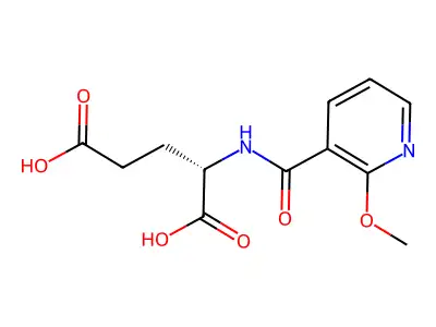 Glutamic acid, N-(2-methoxynicotinoyl)- structure