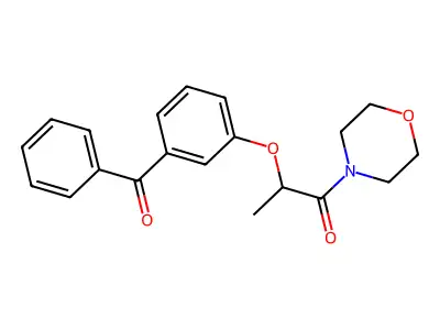 2-(3-Benzoylphenoxy)-1-(morpholin-4-yl)propan-1-one structure