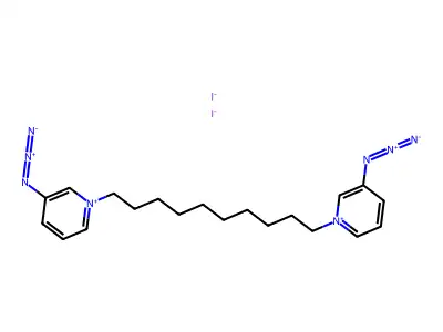 Bis(3-azidopyridinium)-1,10-decane structure