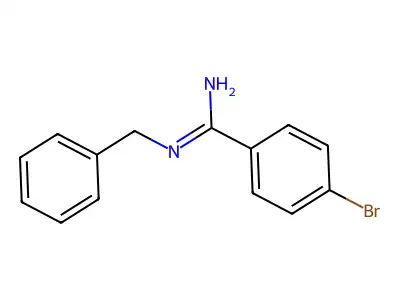 N-benzyl-4-bromobenzenecarboximidamide structure