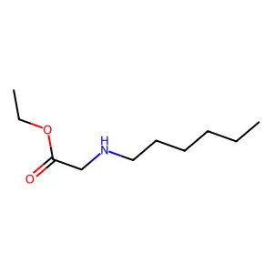 Ethyl 2-(hexylamino)acetate structure