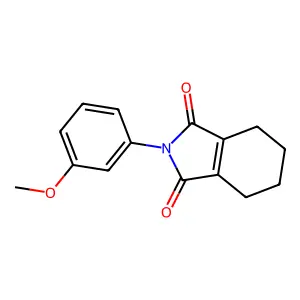 1H-Isoindole-1,3(2H)-dione, 4,5,6,7-tetrahydro-2-(3-methoxyphenyl)- structure