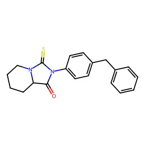 Imidazo(1,5-a)pyridin-1(5H)-one, hexahydro-2-(4-(phenylmethyl)phenyl)-3-thioxo- structure