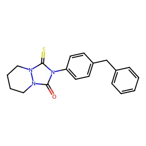 8-(4-Benzylphenyl)-9-sulfanylidene-1,6,8-triazabicyclo(4.3.0)nonan-7-one structure