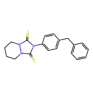 1H-(1,2,4)(1,2-a)pyridazine-1,3(2H)-dithione, tetrahydro-2-(4-(phenylmethyl)phenyl)- structure