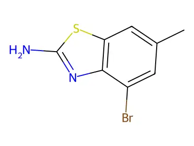 4-Bromo-6-methyl-1,3-benzothiazol-2-amine structure