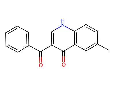 6-methyl-3-(phenylcarbonyl)quinolin-4(1H)-one structure