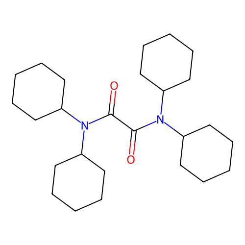 N,N,N',N'-Tetracyclohexyloxamide structure