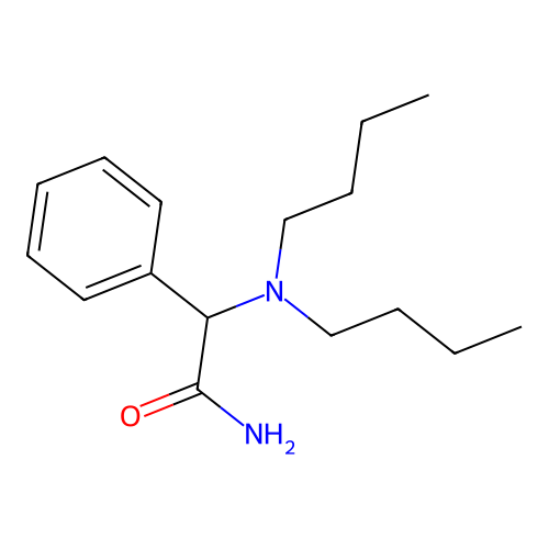 2-(Dibutylamino)-2-phenylacetamide structure