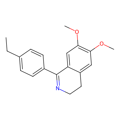 1-(4-Ethylphenyl)-6,7-dimethoxy-3,4-dihydroisoquinoline structure