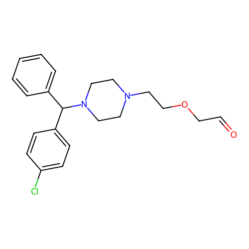 2-(2-(4-((4-Chlorophenyl)(phenyl)methyl)piperazin-1-yl)ethoxy)acetaldehyde structure