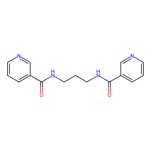 N,N'-(propane-1,3-diyl)dinicotinamide structure