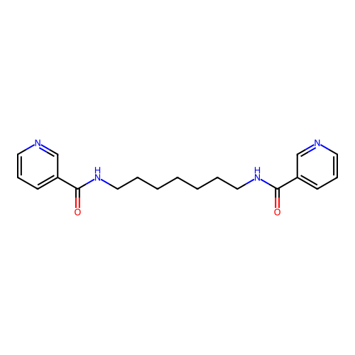 N,N'-(heptane-1,7-diyl)dinicotinamide structure