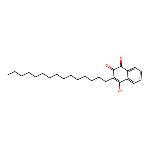 4-Hydroxy-3-pentadecylnaphthalene-1,2-dione structure