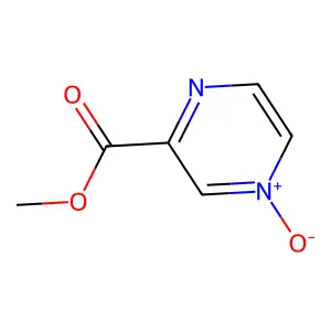 2-Pyrazinecarboxylic acid, methyl ester, 4-oxide structure