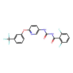 Benzamide, 2,6-difluoro-N-(((6-(3-(trifluoromethyl)phenoxy)-3-pyridinyl)amino)carbonyl)- structure