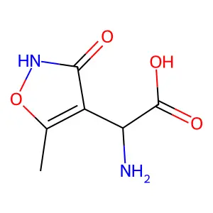 alpha-Amino-3-(hydroxy)-5-methyl-4-isoxazoleacetic acid structure