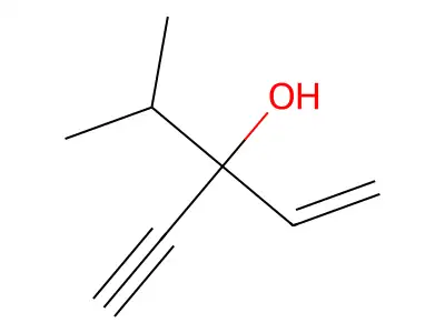 1-Penten-4-yn-3-ol, 3-isopropyl- structure