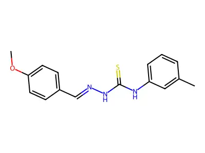 1-[(4-Methoxyphenyl)methylideneamino]-3-(3-methylphenyl)thiourea structure