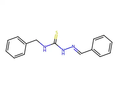 Hydrazinecarbothioamide, N-(phenylmethyl)-2-(phenylmethylene)- structure