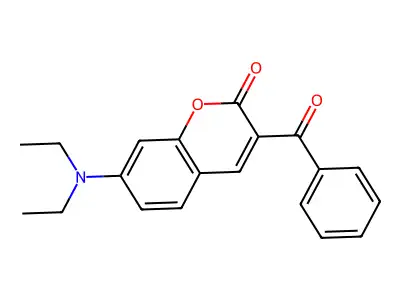 3-Benzoyl-7-(diethylamino)chromen-2-one structure