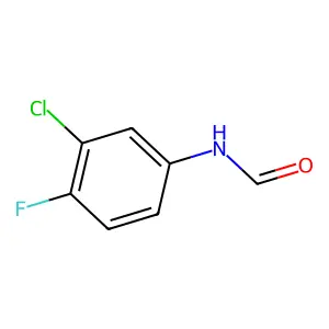 N-(3-chloro-4-fluorophenyl)formamide structure