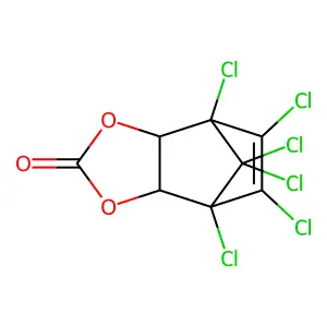 1,7,8,9,10,10-Hexachloro-3,5-dioxatricyclo[5.2.1.02,6]dec-8-en-4-one structure