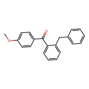 (2-Benzylphenyl)-(4-methoxyphenyl)methanone structure
