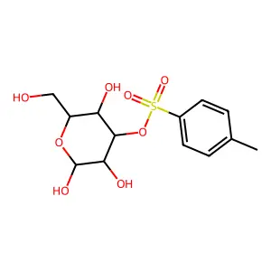 3-O-(4-Methylbenzene-1-sulfonyl)hexopyranose structure